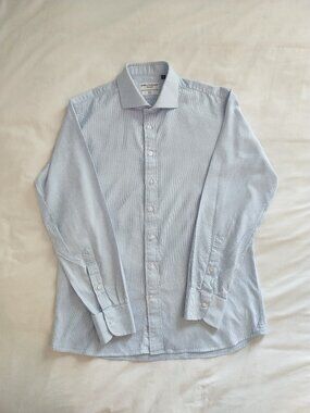 Spier & Mackay Men's Slim Light Blue/White Dress Shirt